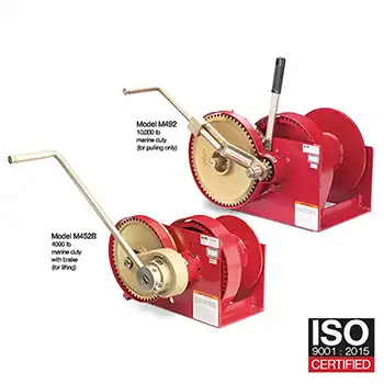 Spur Gear Double Reduction Hand Winches