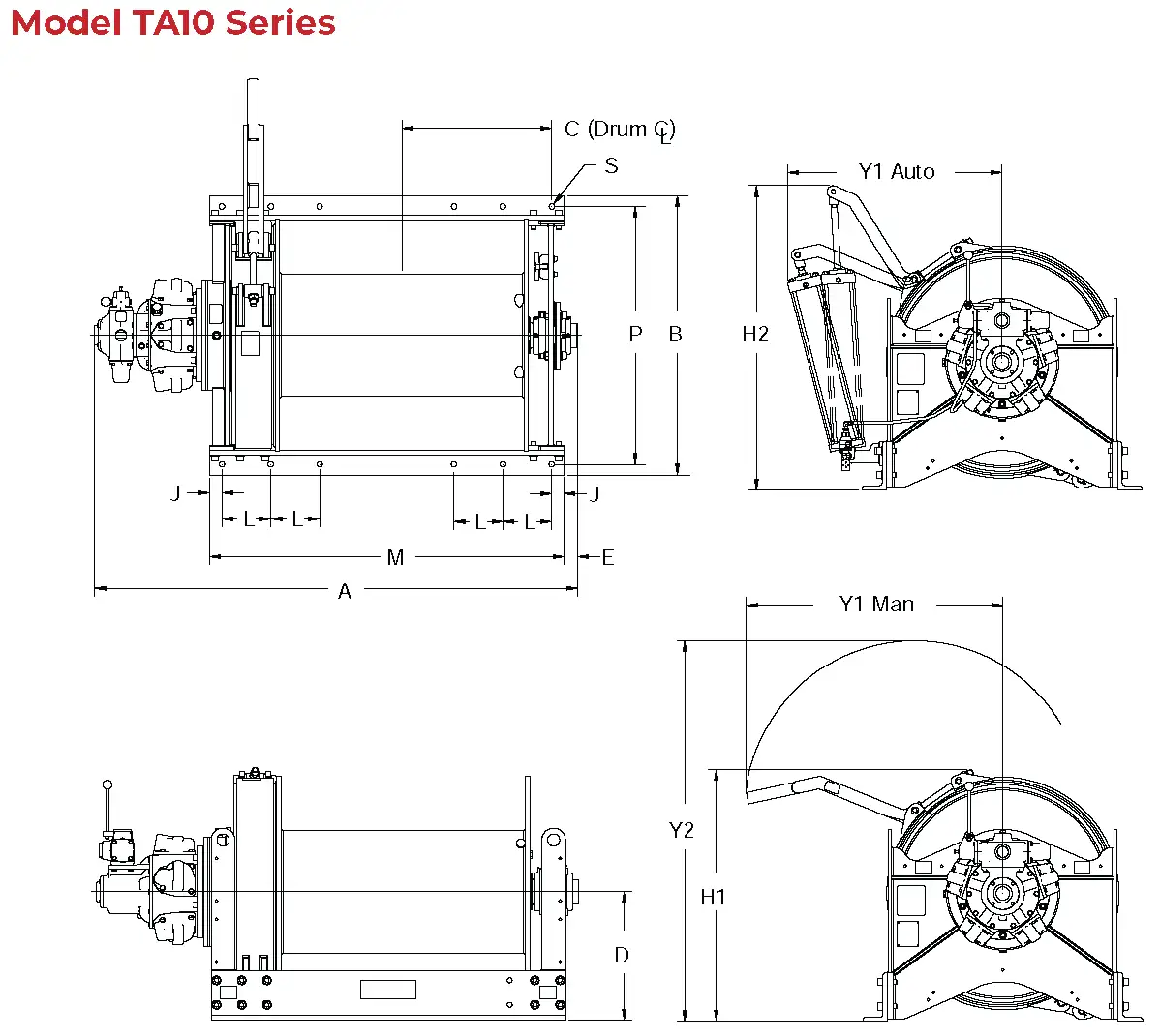 TA10 Series Dimensions 1